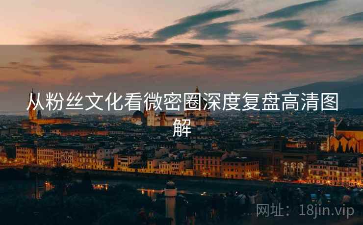 从粉丝文化看微密圈深度复盘高清图解