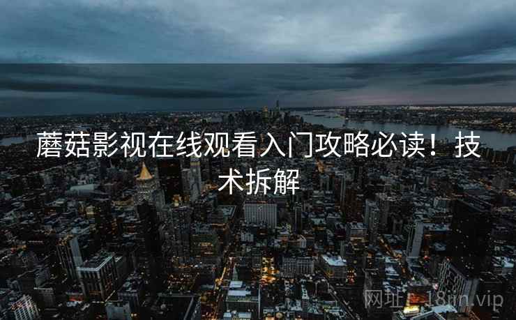 蘑菇影视在线观看入门攻略必读！技术拆解