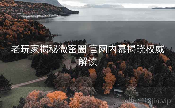 老玩家揭秘微密圈 官网内幕揭晓权威解读