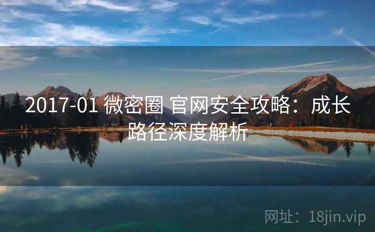2017-01 微密圈 官网安全攻略：成长路径深度解析