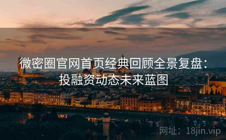 微密圈官网首页经典回顾全景复盘：投融资动态未来蓝图