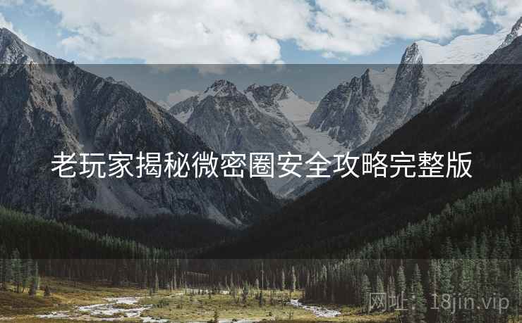 老玩家揭秘微密圈安全攻略完整版